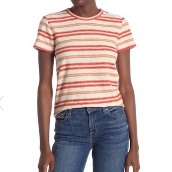 NWT Madewell | striped knit shrunken t - Picture 2 of 7